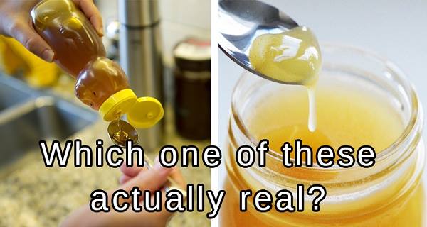 How to differentiate real honey and fake honey.