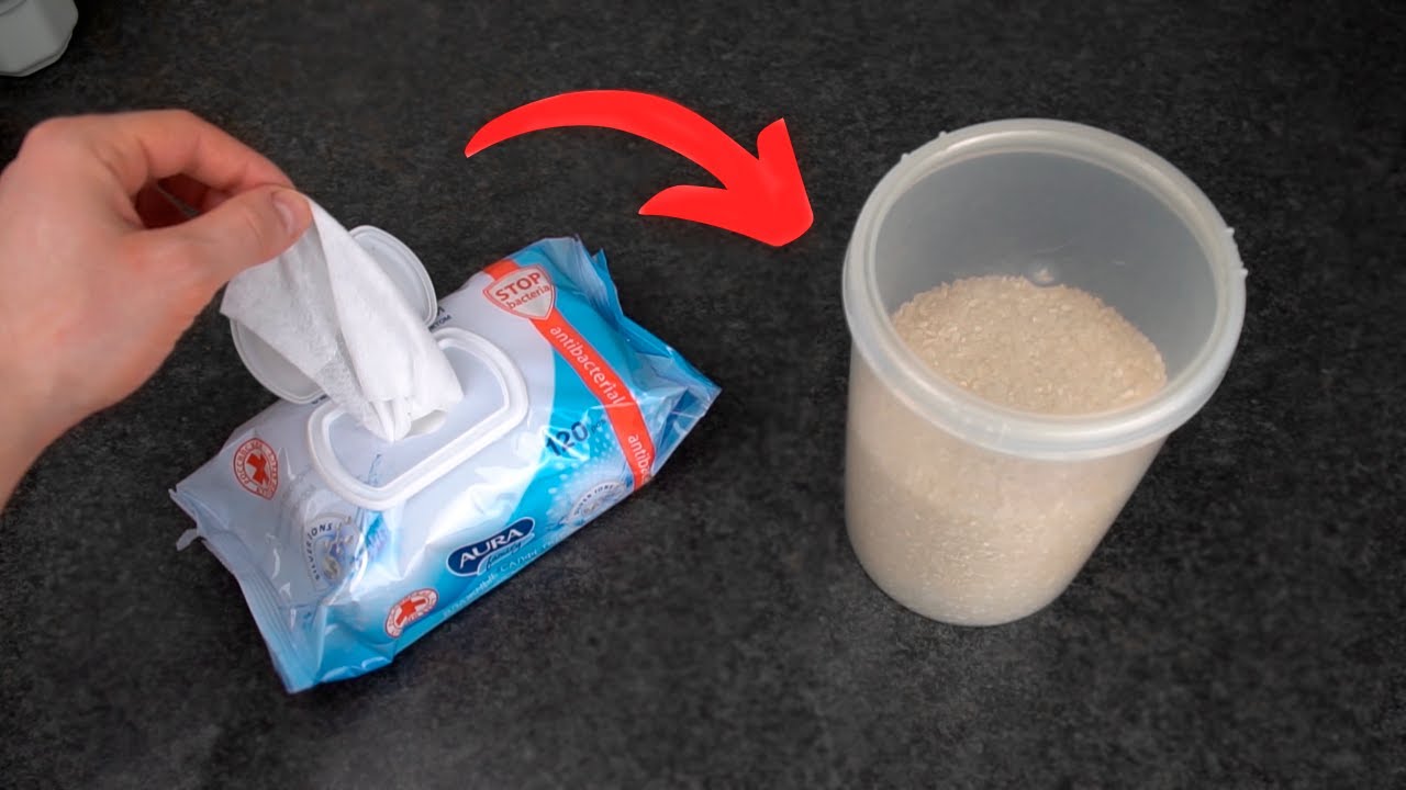 The Remarkable Rice and Wet Wipes Hack: A Genius Cleaning Trick