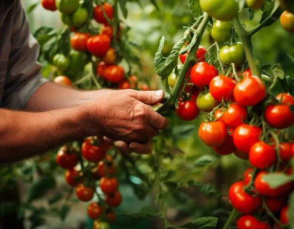 pruning tomatoes