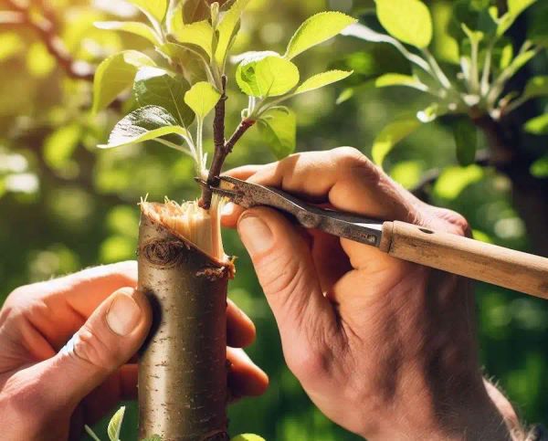 grafting a apple tree