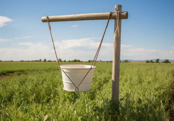 watering with the chapin bucket