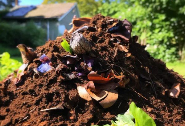 a pile of compost