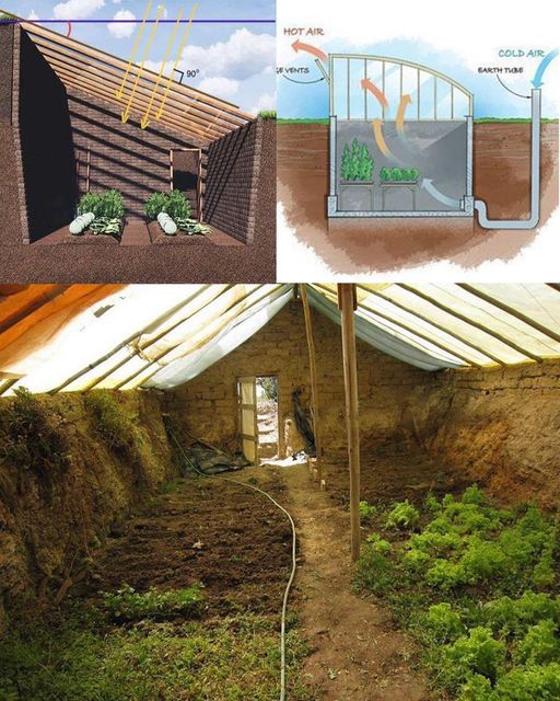 FOR YEAR-ROUND GROWING, TRY AN UNDERGROUND GREENHOUSE: How to Build an Underground Greenhouse